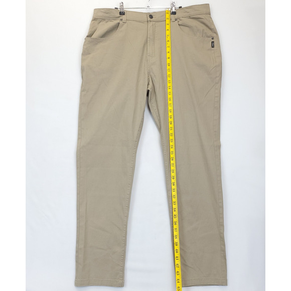 Silver Jeans Co Ashton 1349 Chino Pants Men 36 Beige Causal Khakis Everyday - Picture 3 of 13